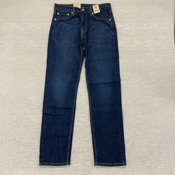 Levi's 505 Jeans Mens 30 x 32 Straight Leg Regular Fit Dark Wash Denim Pants - Picture 1 of 16